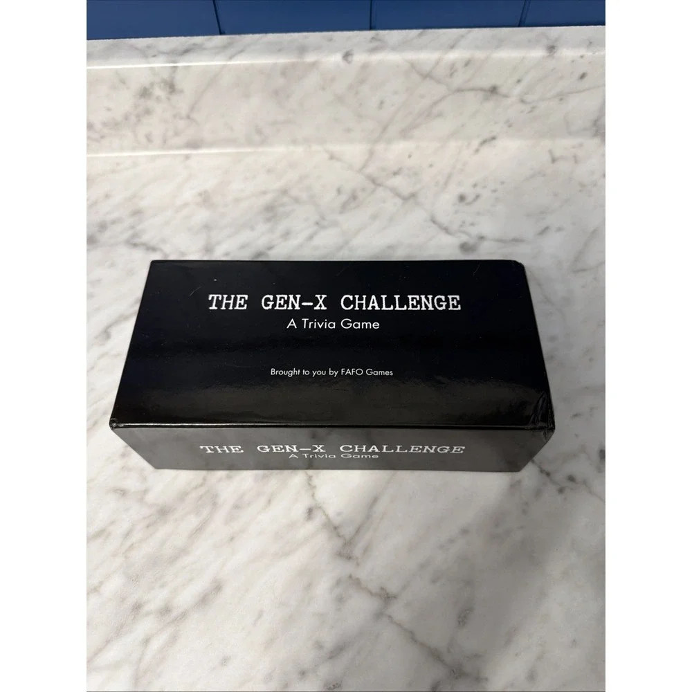 The Gen-X Challenge - 80s and 90s Trivia Card Game with 600 Trivia Cards - Po...